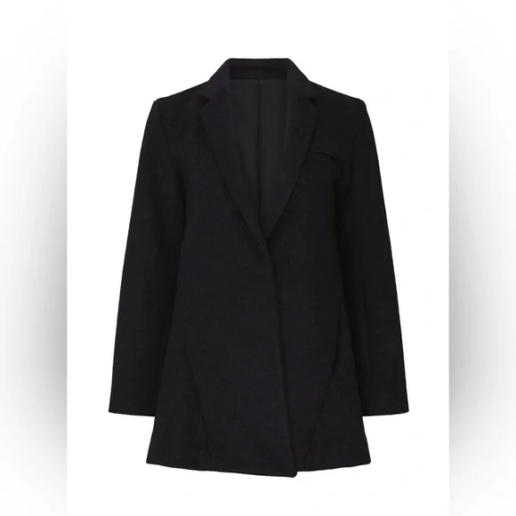 Co $1295 Wool Charcoal Gray Italian Coat Jacket Blazer Fall Luxury‎ City - Picture 15 of 15